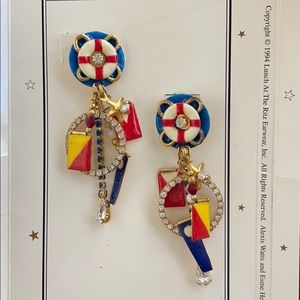 Lunch at the Ritz outboard loops earrings